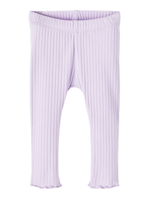 NAME IT Rib Leggings Dyssa Pastel Lilac